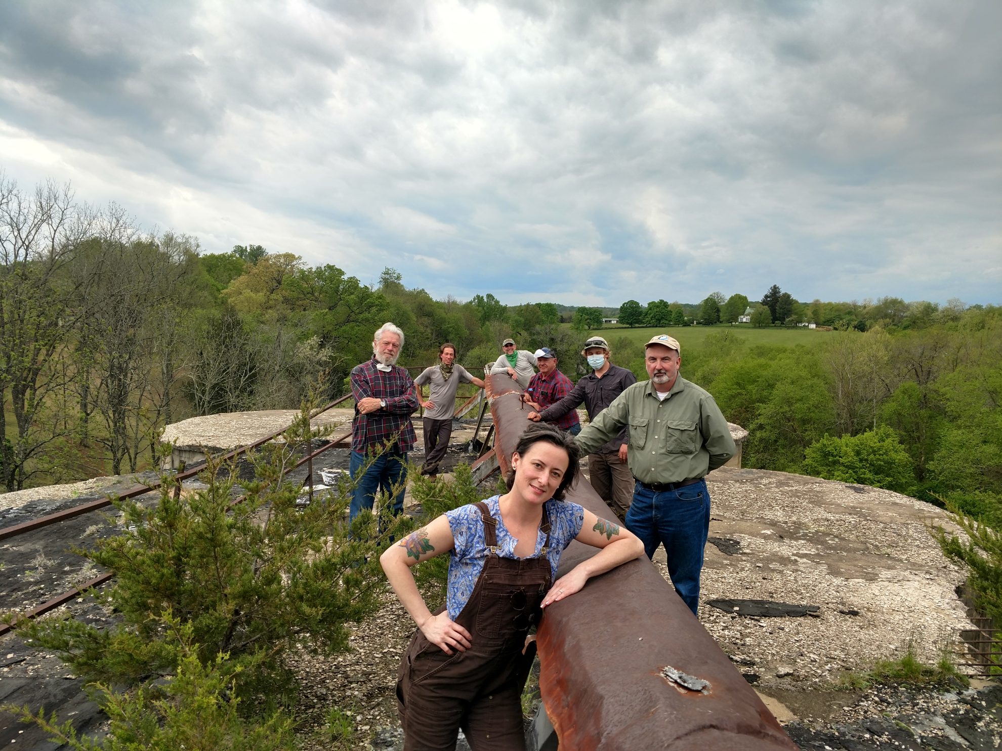 Center for Natural Capital team at the Rapidan Mill site